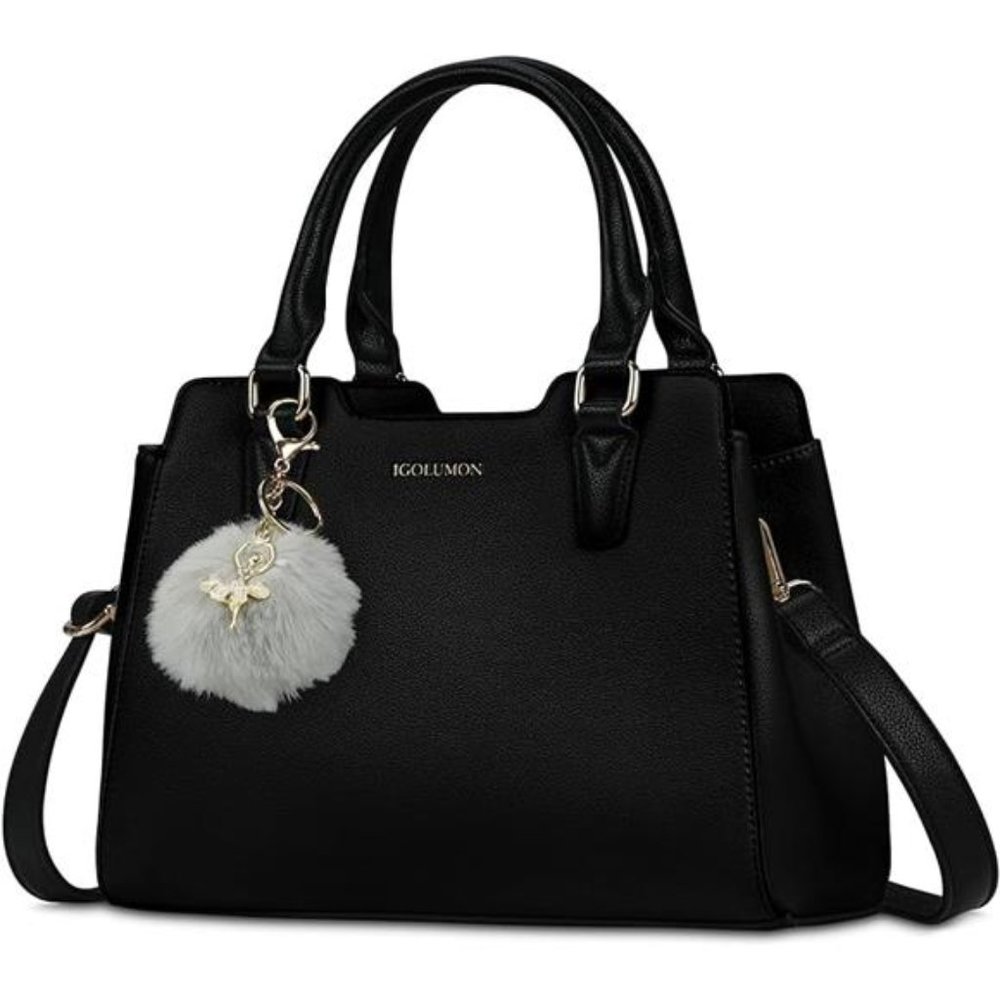Top-Handle Handbag Leather Purses for Women, Crossbody Womens Handbag